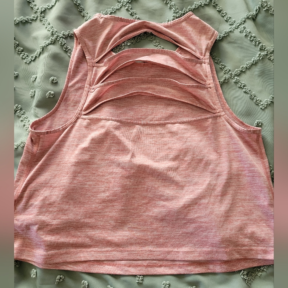 Large Pink Athletic Crop Top